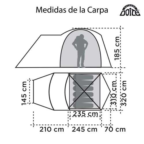 Carpa 6 Personas Licanray Doite