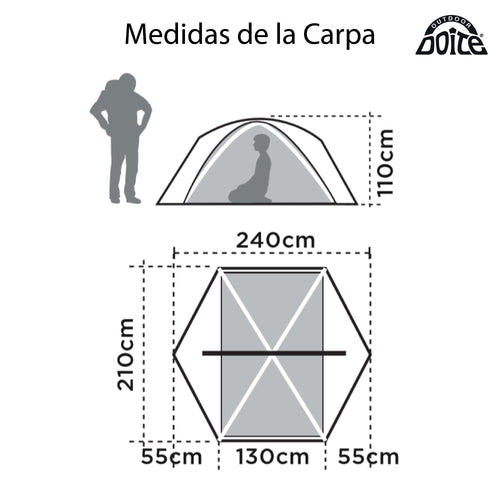 Carpa Técnica Pro Teide 2 Personas Doite