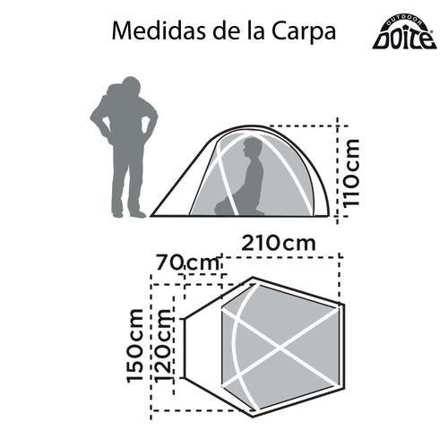 Carpa Técnica Pro Teide 2 Personas Doite