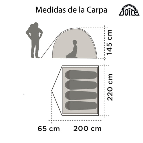 Carpa 4 Personas Zander Doite