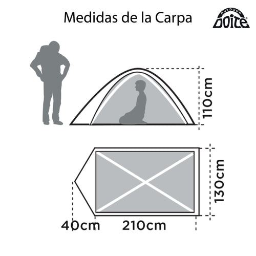 Carpa Técnica Pukará 2 Personas Doite