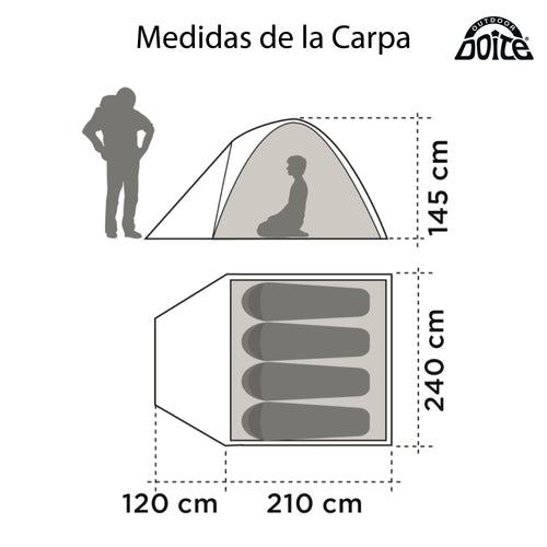Carpa Hi Camper 4 Personas Doite