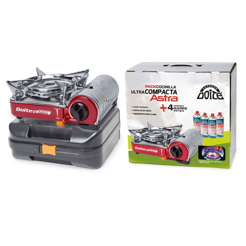 Pack Cocinilla Sobremesa Astra + 4 Gas 227 Grs Doite