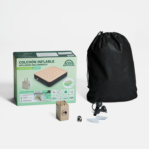 Colchón Cama Inflable High Palace Battery Queen Doite