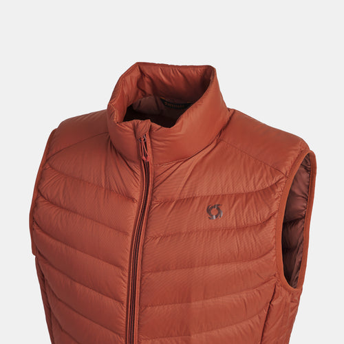 Parka Pluma Sin Manga Heron Hombre Doite