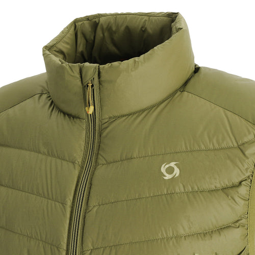 Parka Pluma Sin Manga Heron Hombre Doite