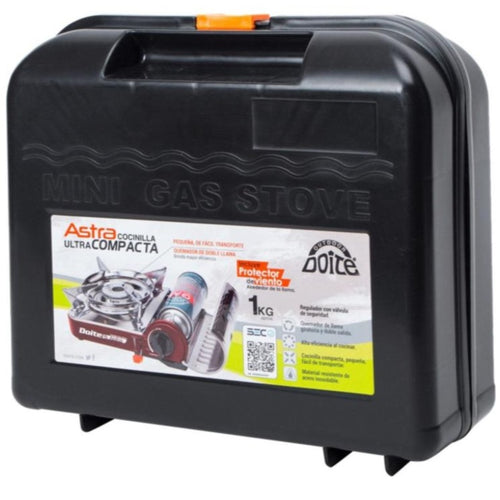 Pack Cocinilla Sobremesa Astra + 4 Gas 227 Grs Rojo Doite