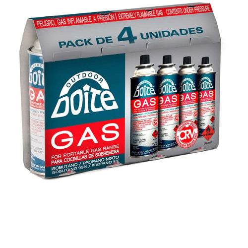 Pack Cocinilla Sobremesa Astra + 4 Gas 227 Grs Rojo Doite